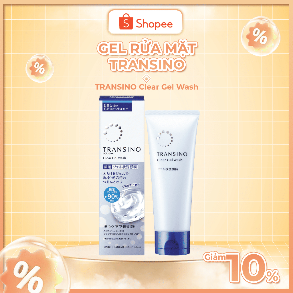 Ảnh GEL RỬA MẶT - TRANSINO Clear Gel Wash 110g 1