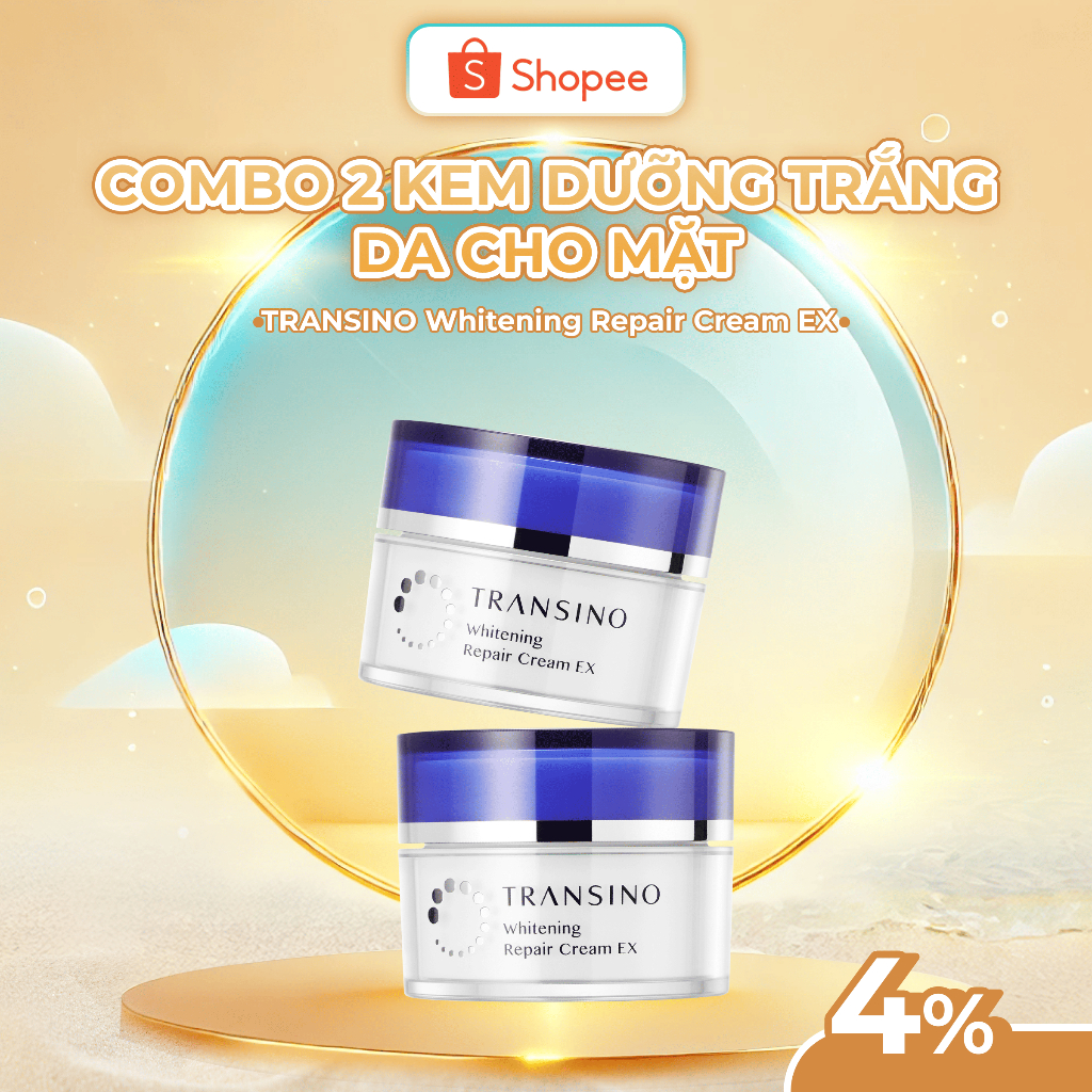 Ảnh Combo 2 Kem Dưỡng Trắng Da Cho Mặt TRANSINO Whitening Repair Cream EX. 1