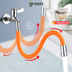 Ống nối vòi nước xoay 360 linh hoạt, Đầu nối vòi nước dài 20/30/50cm tặng kèm đầu nối đa năng