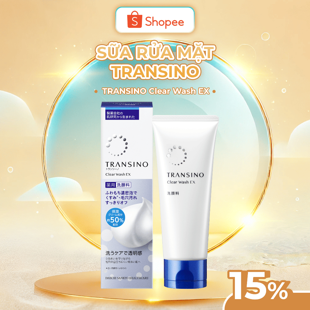 Ảnh Sữa rửa mặt TRANSINO  - TRANSINO clear wash 100G 1