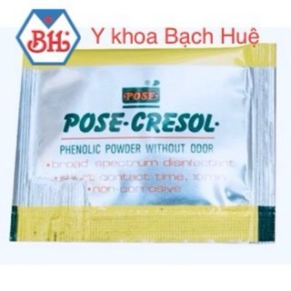 Gói rửa dụng cụ, gói ngâm dụng cụ Pose Crezol / Pose Cresol.