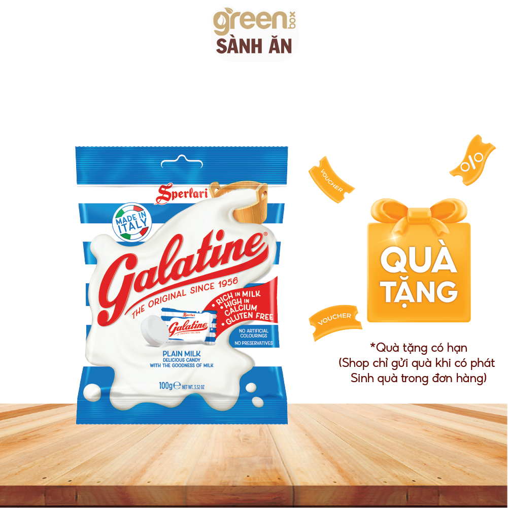 Ảnh Kẹo sữa viên nguyên chất nén Galatine nhập khẩu Ý 100g 2