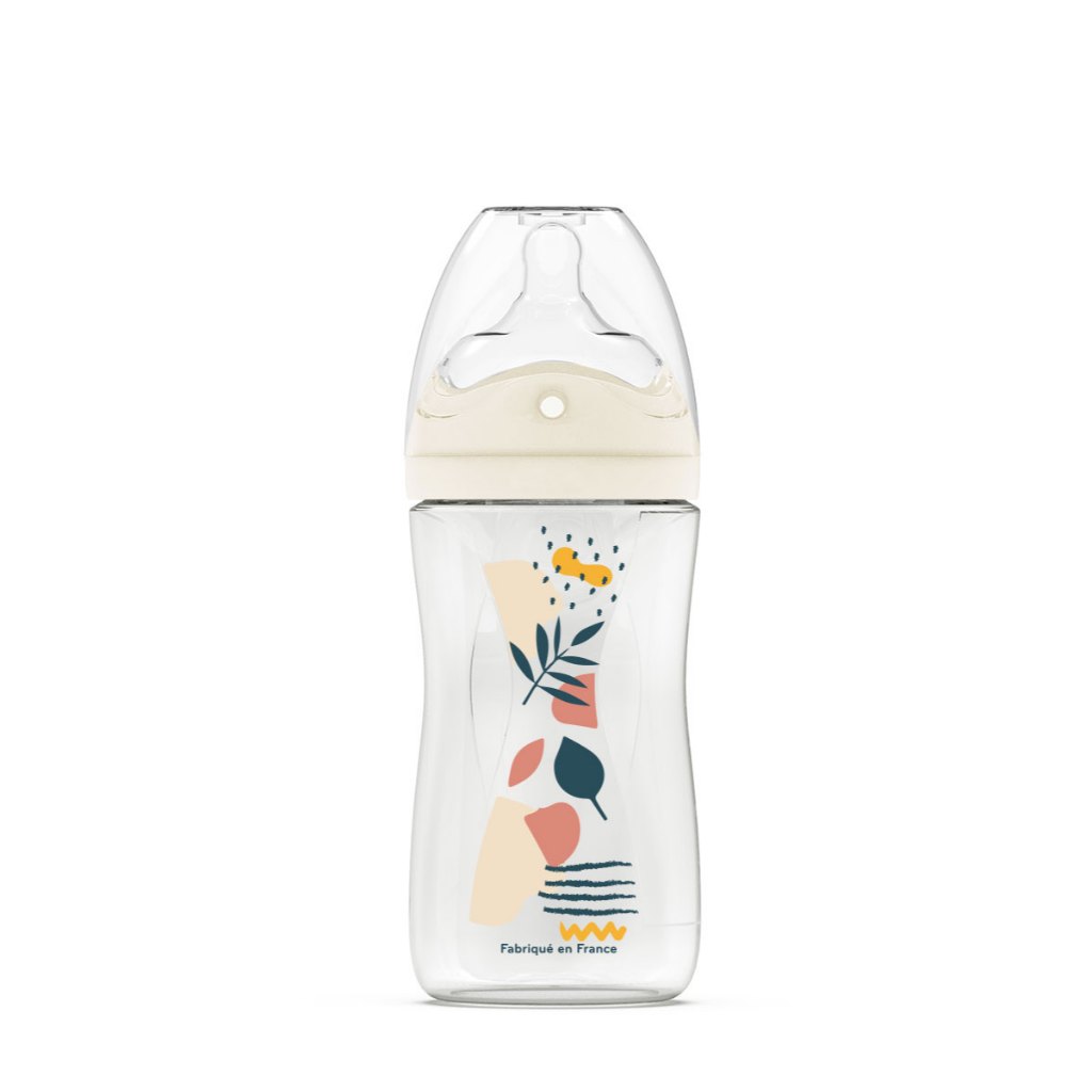 [DODIE] Bình sữa nhựa PP AVEC FONT đa tốc độ chống đầy hơi - 150ml/270ml/330ml - Xanh/Hồng