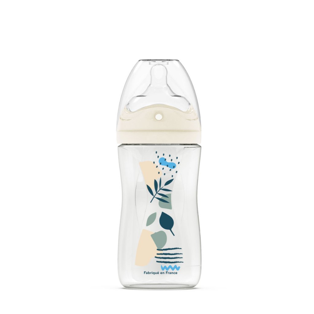 [DODIE] Bình sữa nhựa PP AVEC FONT đa tốc độ chống đầy hơi - 150ml/270ml/330ml - Xanh/Hồng