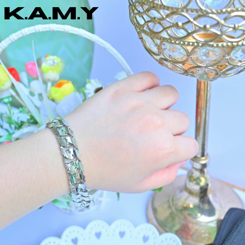 [Siêu Phẩm] 2 Mẫu Lắc Tay Bạc Nam Kiểu Xích Đính Đá Sang Trọng - Trang sức KAMY