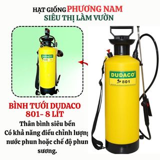 Bình Tưới Cây Phương Nam,Dudaco, 8 Lít, Phun Xa 2 Chế Độ,Bơm Nhẹ Tay, Bình Tưới Cây Phun Sương, Bền