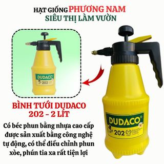 Bình Tưới Cây Phương Nam,Dudaco, 2 Lít, Phun Xa 2 Chế Độ,Bơm Nhẹ Tay, Bình Tưới Cây Phun Sương, Bền