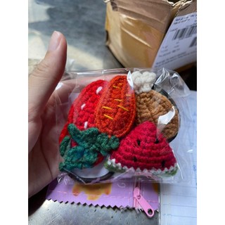 Dây buộc tóc miếng dưa hấu đỏ xinh cho nữ và bé gái 5cm |Đồ cột tóc trái cây  |Shop Rô Handmade