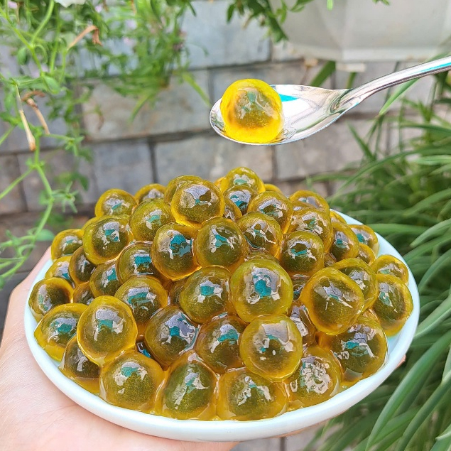 Trân Châu Độc Nhãn Long Size Khổng Lồ Thượng Hạng có sẵn vị ngọt Long Phú gói 1kg - Topping, Nguyên Liệu Trà Sữa
