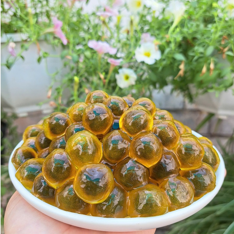Trân Châu Độc Nhãn Long Size Khổng Lồ Thượng Hạng có sẵn vị ngọt Long Phú gói 1kg - Topping, Nguyên Liệu Trà Sữa