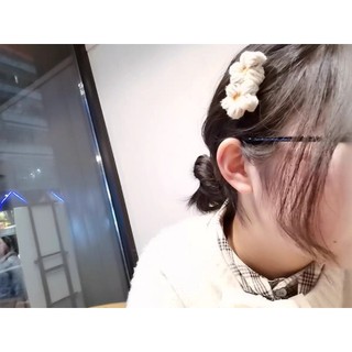 Kẹp tóc mỏ vịt bông hoa đôi tiểu thư xinh xắn cho nữ và bé gái 5.5cm |Cặp tóc len |Shop Rô Handmade