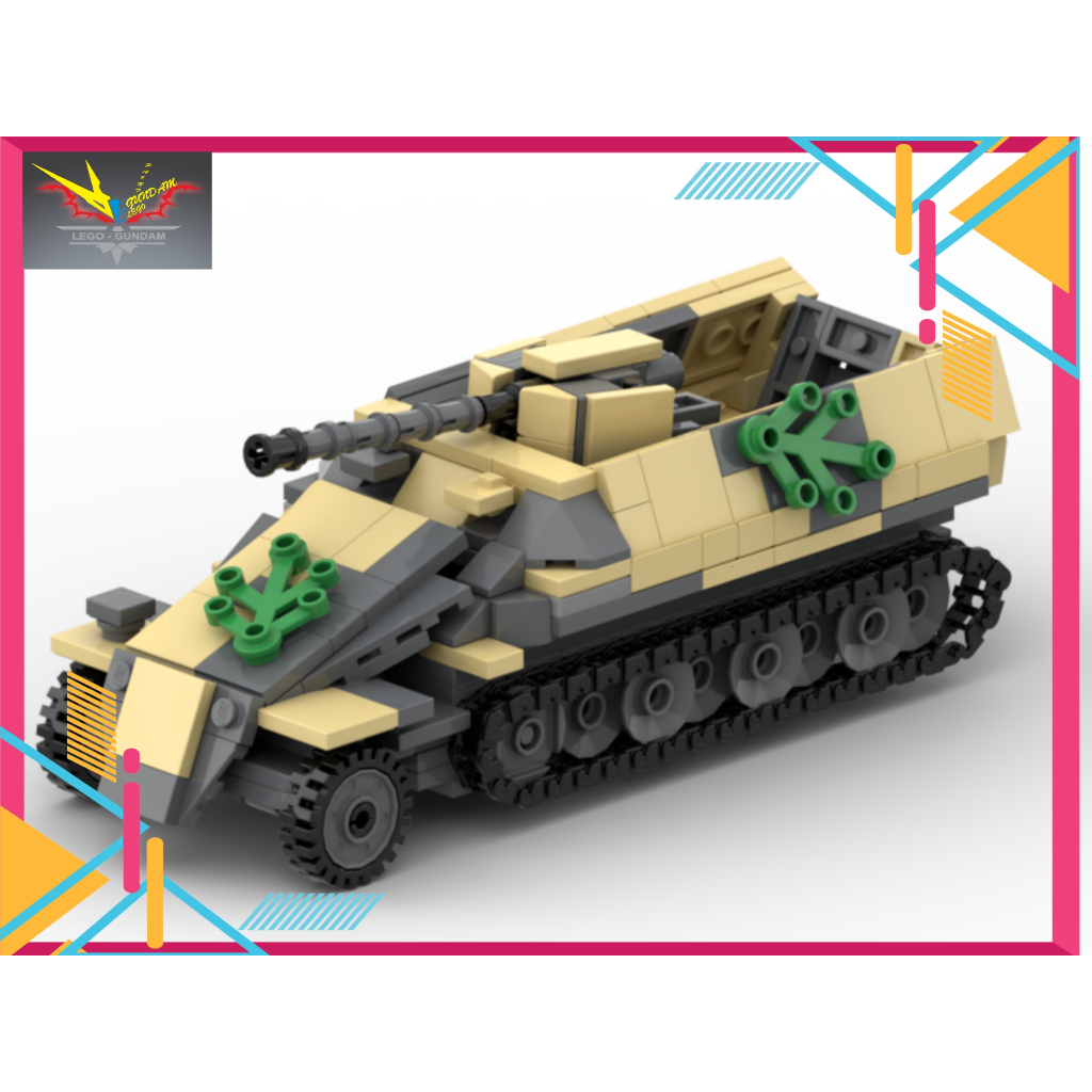 Đồ Chơi Lắp Ráp Moc Army WW2 SD KFZ Ausf D With 7.5cm Pak 40 | Shopee ...