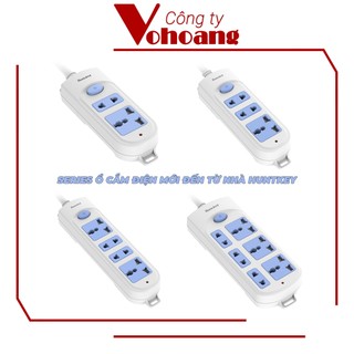Ổ cắm điện chính hãng Huntkey HK-A21 2 lỗ có công tắc 2500W dây dài 3M