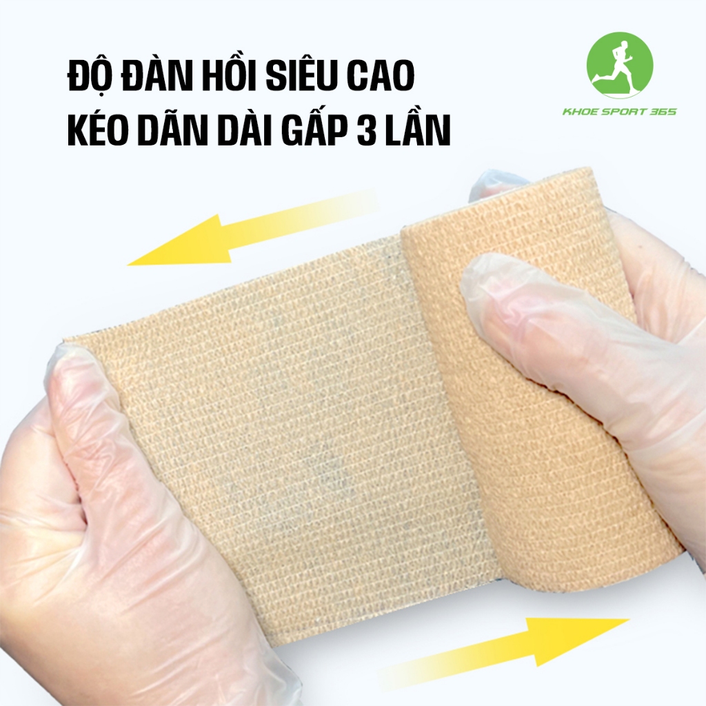 Băng keo thể thao, băng quấn cổ chân giày đá bóng quấn cổ tay cao su non tự dính đá bóng y tế chống chấn thương