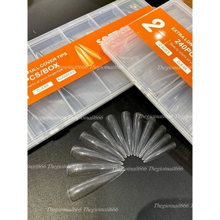 Móng úp nhọn form siêu dài 5.5cm 240pcs – Móng giả làm nail chuyên nghiệp