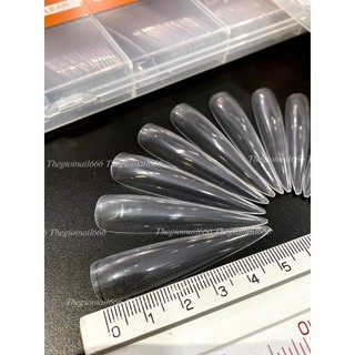 Móng úp nhọn form siêu dài 5.5cm 240pcs – Móng giả làm nail chuyên nghiệp