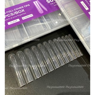 Móng Úp Ống Tre 5.5cm 240pcs | Móng Giả Dài, Cao Cấp, Tạo Kiểu Dễ Dàng, Làm Đẹp Tự Nhiên