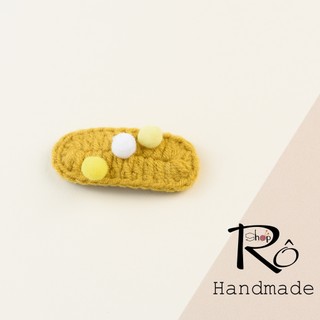 Kẹp tóc xinh Pom Pom mini cho nữ và bé gái 5.5cm |Cặp tóc len Handmade cute |Shop Rô Handmade