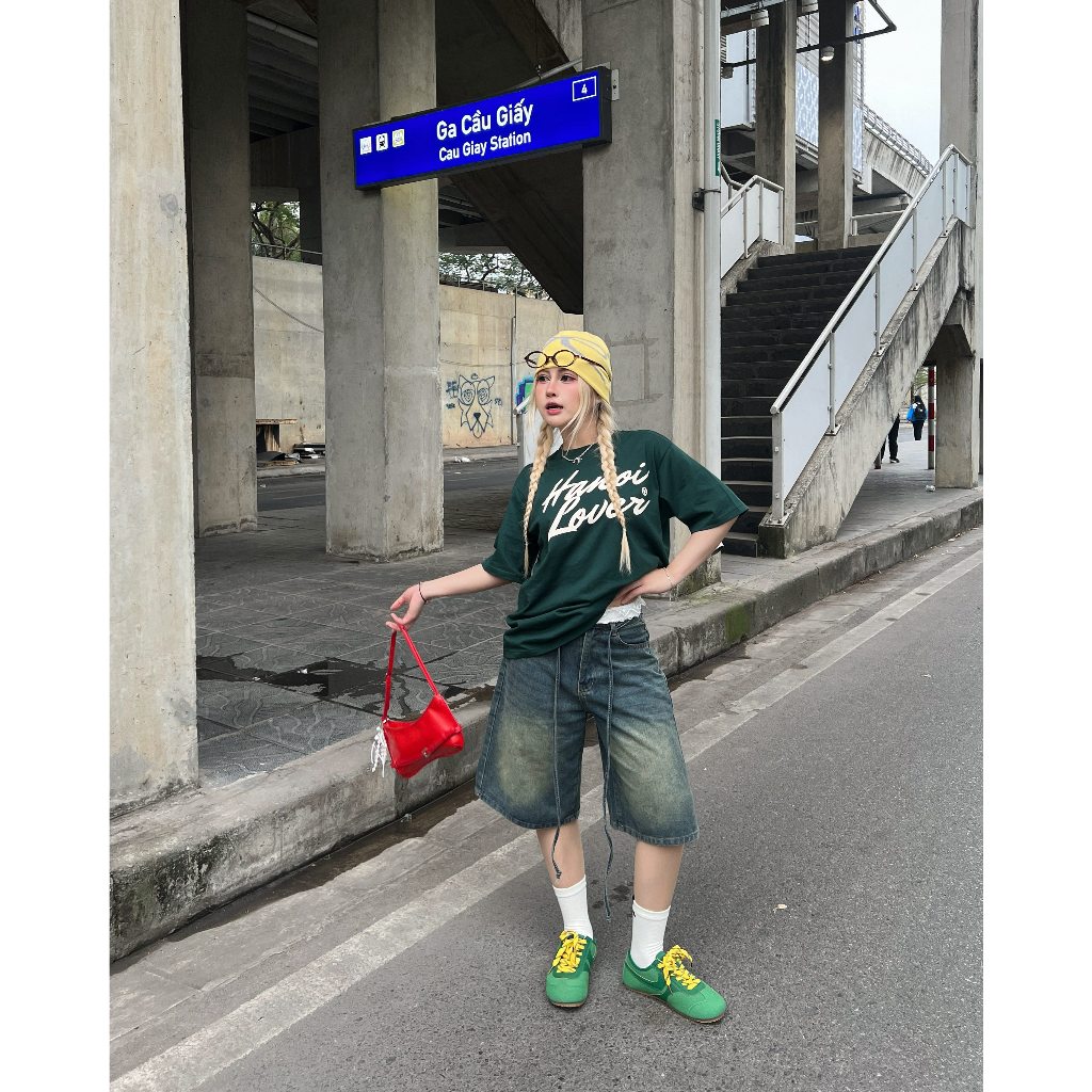 Ảnh Áo Thun DirtyCoins Hanoi Lover - Green 2