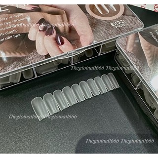 Móng Úp Form Mỹ Hộp Nâu NAILTIP | Móng Vuông, Nhọn, Thang, Nhám, Làm Nail Chuyên Nghiệp | TheGioiNail666