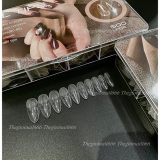 Móng Úp Form Mỹ Hộp Nâu NAILTIP | Móng Vuông, Nhọn, Thang, Nhám, Làm Nail Chuyên Nghiệp | TheGioiNail666