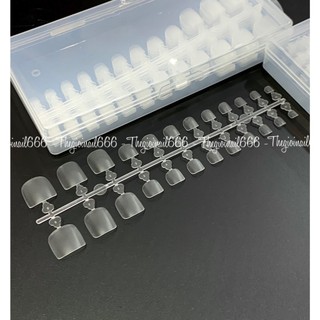 Móng úp hộp trắng – Móng vuông, thang, úp chân nhựa ABS, làm nail chuyên nghiệp