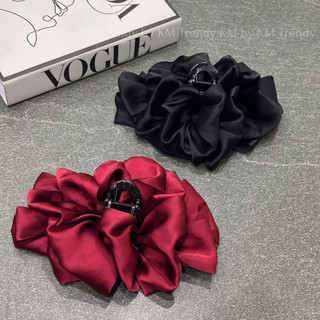 kẹp tóc nơ hàn quốc vải lụa satin phụ kiện ngọt ngào