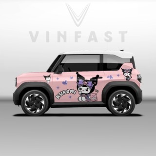 Tem dán xe VF3 - Decal dán xe VF3 MẪU TEM KUROMI DỄ THƯƠNG  1 bộ dán 2 bên ( mẫu VF3 - 74 )