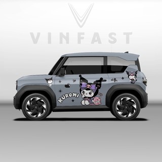 Tem dán xe VF3 - Decal dán xe VF3 MẪU TEM KUROMI DỄ THƯƠNG  1 bộ dán 2 bên ( mẫu VF3 - 74 )