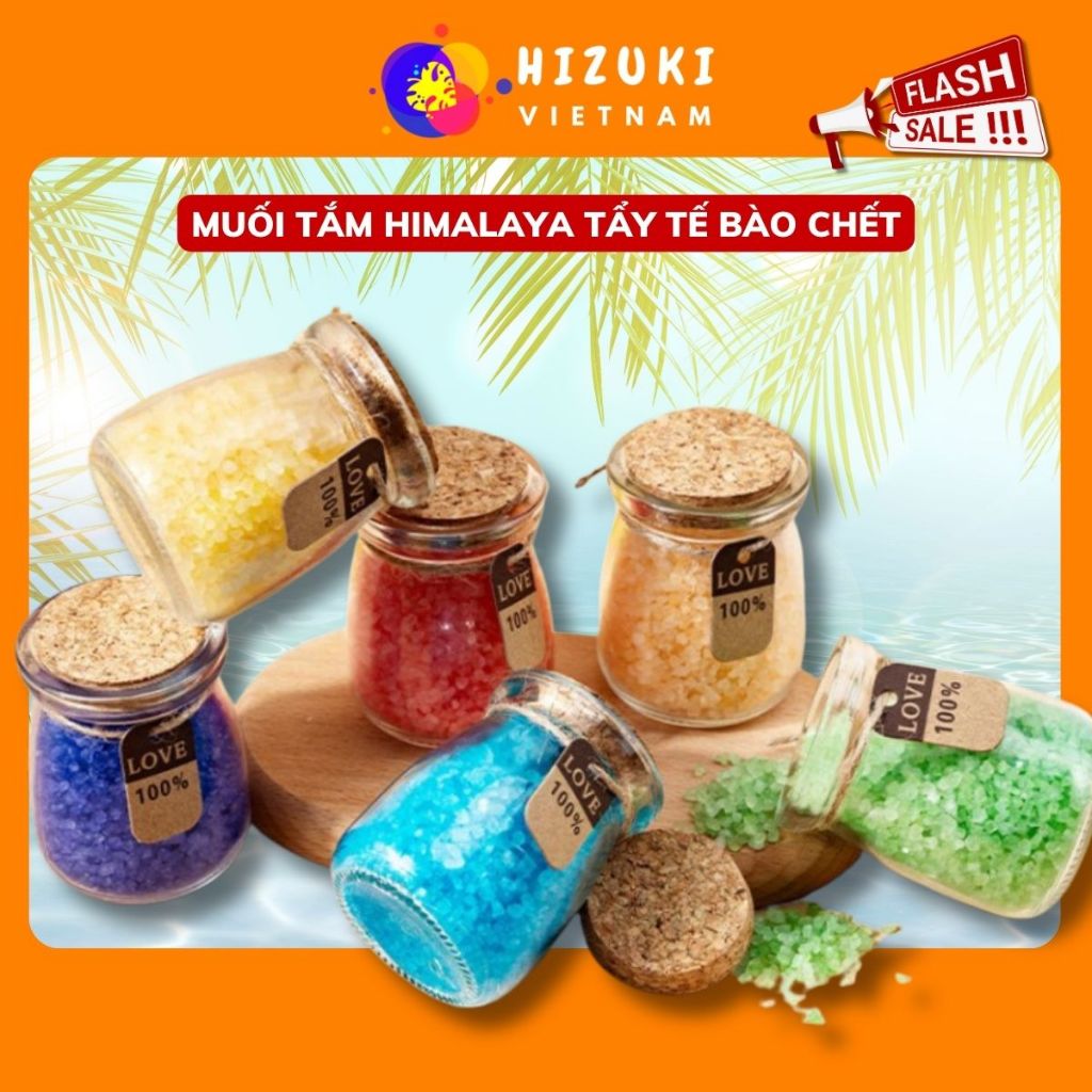 Muối tắm Himalaya tẩy tế bào chết, dưỡng ẩm da giúp da trắng sáng, sạch hơn và thư giãn giảm stress