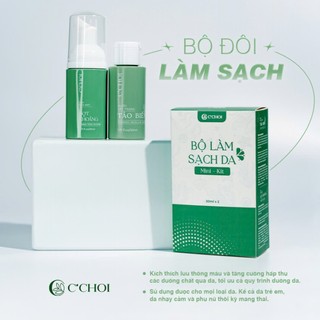 Bộ Làm Sạch Da Minikit C'Choi - Tẩy Trang Tảo Biển & Sữa Rửa Mặt Bọt Khoáng - Nhỏ Gọn Tiện Lợi