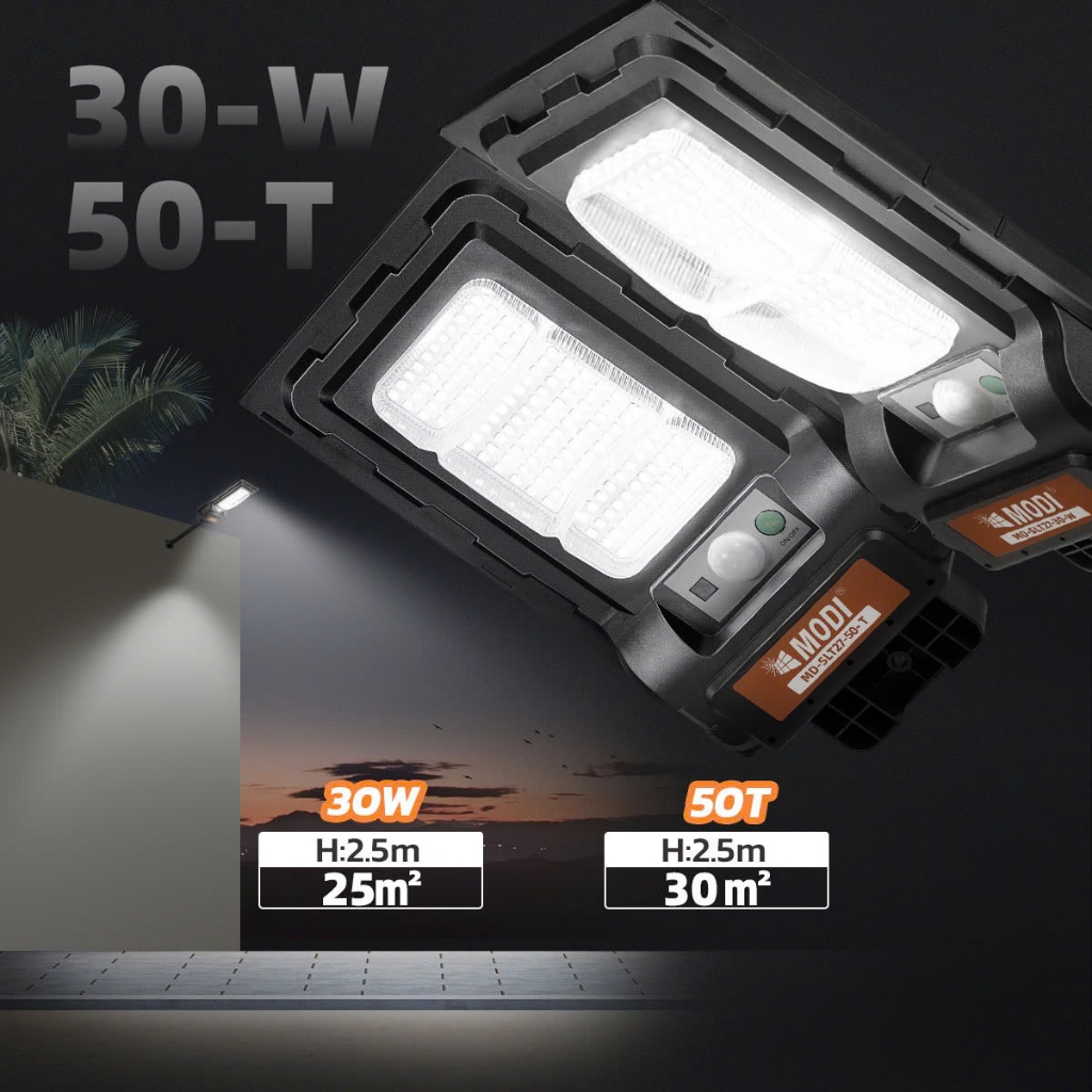 Ảnh Đèn Năng Lượng Mặt Trời MODI SOLAR, Đèn Led Năng Lượng Mặt Trời Chip Led Siêu Sáng 4