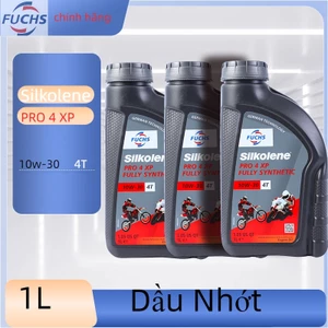 {chính hãng} FUCHS Silkolene PRO (4T) XP 10W-30&10W-40 (1L) tổng hợp Dầu nhớt xe gắn máy Dầu bôi trơn