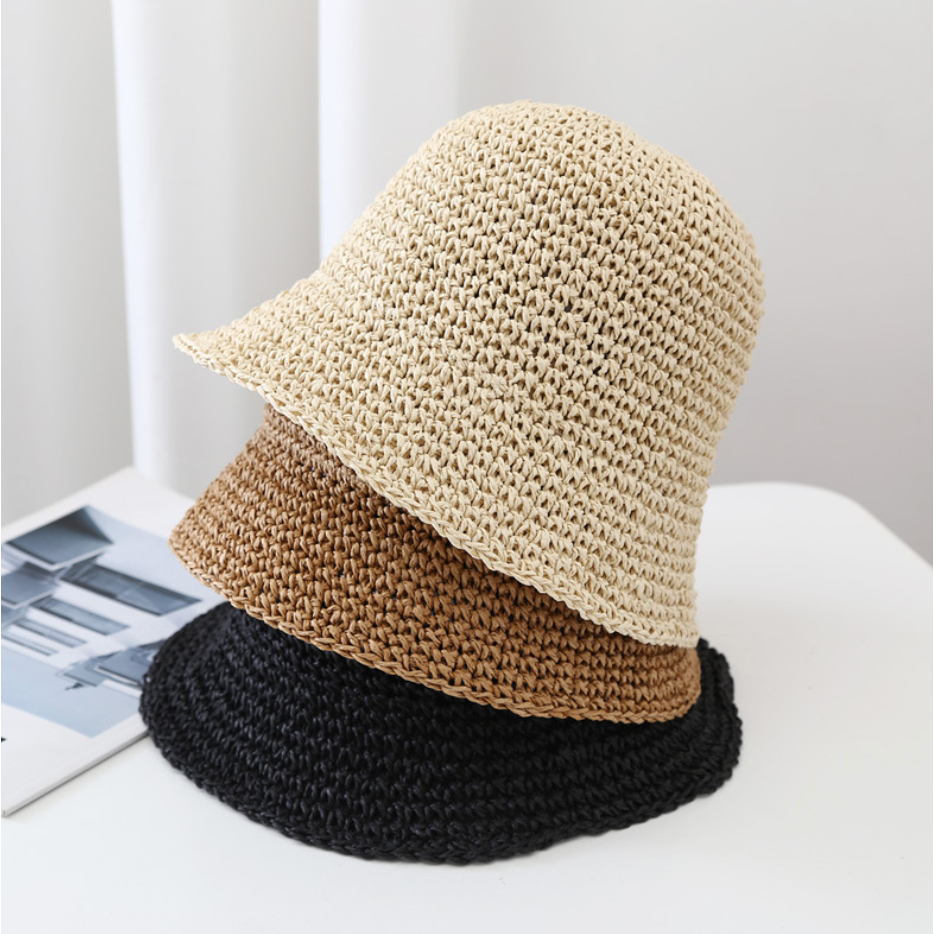 Nón cói nữ xô bucket đi biển che nắng thời trang Hàn Quốc