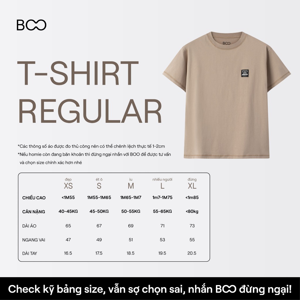 Ảnh Áo Thun BOO Unisex Cotton oversized icon logo màu cam 3