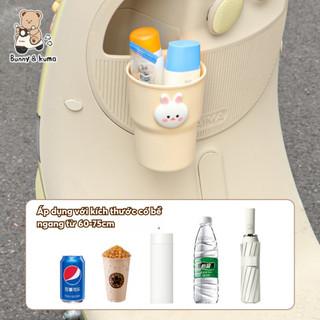 Giá Đỡ Cốc Hình Gấu Cute Cho Ô tô Xe Máy Xe Điện, Giá đỡ chai nước xe máy xe đạp dễ thương - GDC02