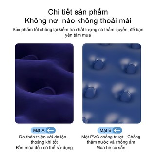 Giường bơm hơi chống ẩm ngoài trời, nệm bơm hơi đôi cao và dày 22cm Đi Cắm Trại Hoặc Dùng Ở Nhà