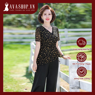 Bộ Đồ Hoa Trung Niên Phương Tây Quý Phái AB52