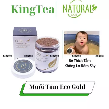 Muối Tắm Eco Gold 400g (Muối Nâu) - Muối Tắm Bé Sinh Dược - Muối Tắm Bé Thảo Dược - Sữa Tắm Em Bé