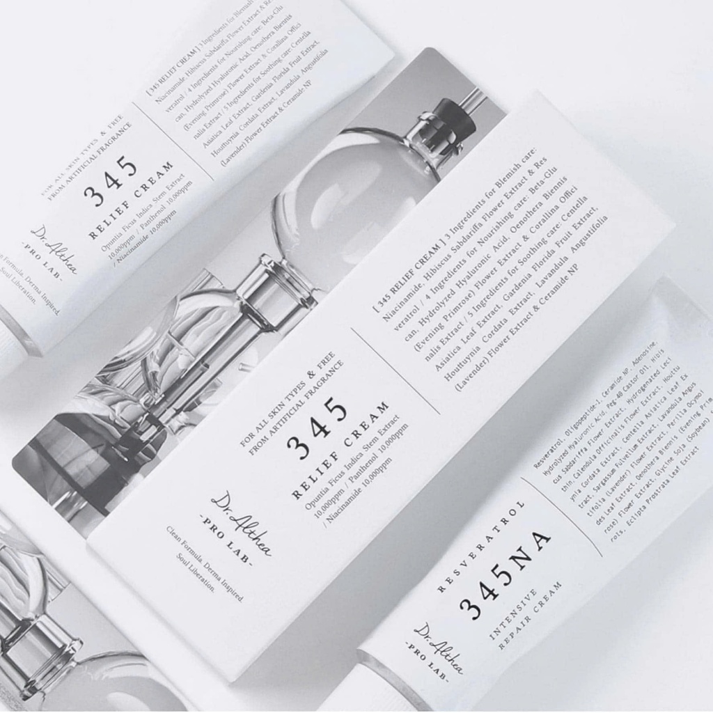 Kem dưỡng ẩm hỗ trợ làm dịu phục hồi da Dr.Althea 345 Relief Cream thuần chay 50ml