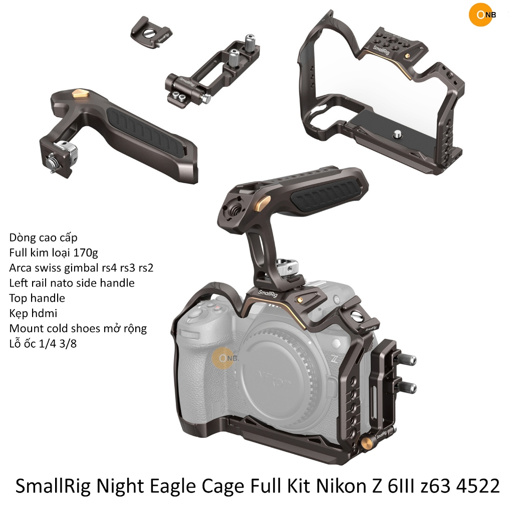 Amazon.co.jp: SmallRig「ナイトイーグル」Z 6III用 ケージ Nikonに