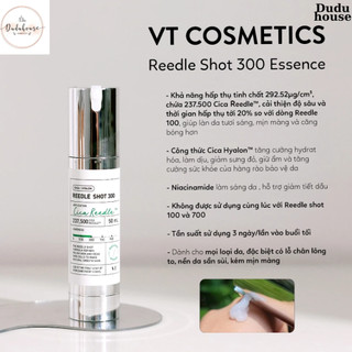 Tinh Chất Vi Kim VT Reedle Shot Tái Tạo, Căng Bóng Da Phục Hồi 50ml Duduhouse