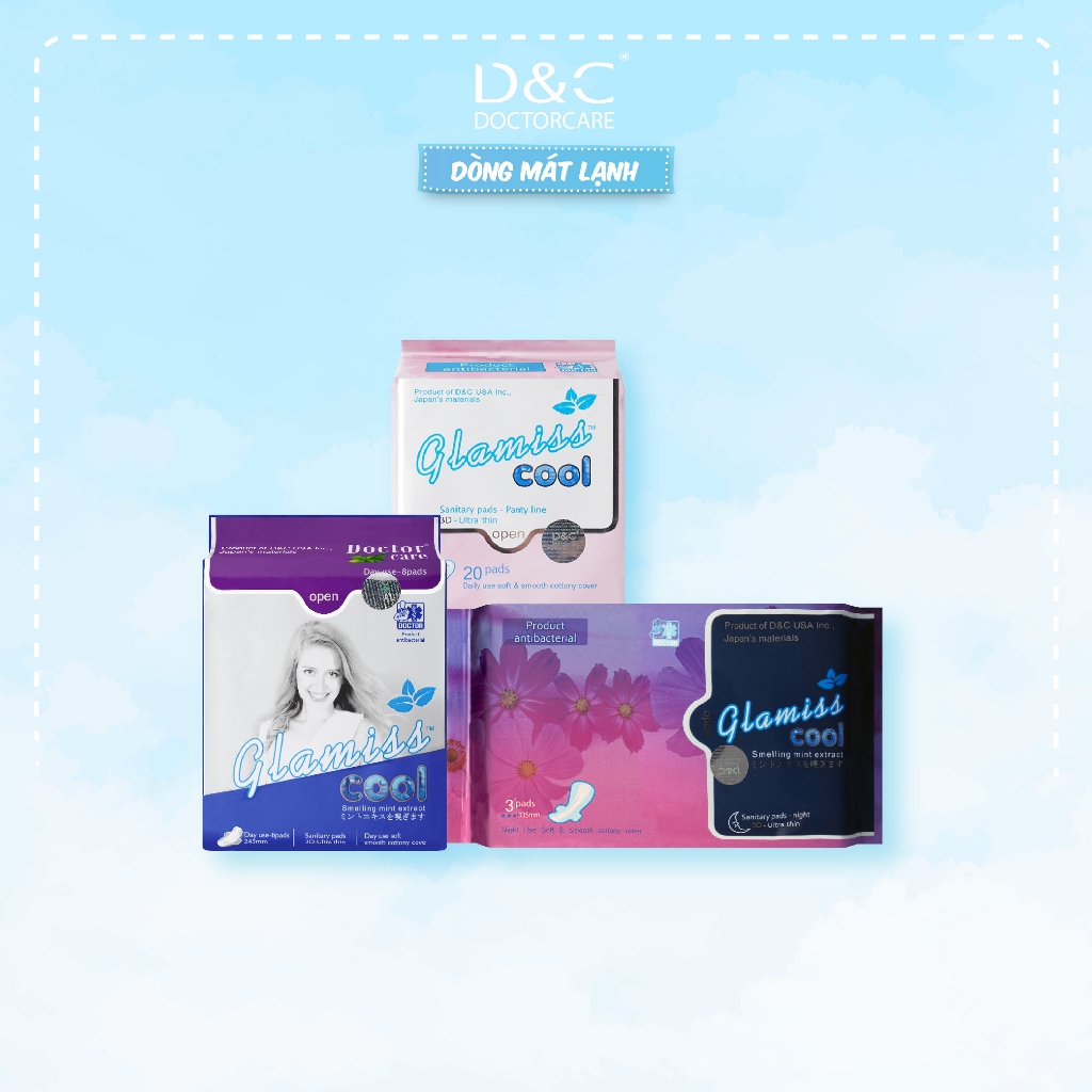 Ảnh Băng vệ sinh thảo dược Glamiss Cool Combo chăm sóc toàn diện Ngày Đêm Hàng ngày 1
