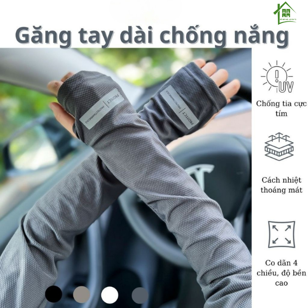 Găng tay chống nắng hở ngón,chống tia UV, tia cực tím nam nữ, bao tay đi nắng xỏ tay hở ngón thoáng khí