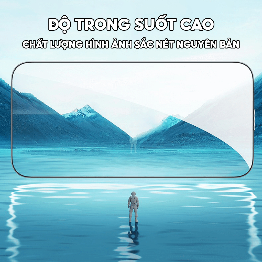 Ảnh Kính Cường Lực 9D Trong Suốt Không Lẹm Viền Kuzoom Chống Bám Bụi Màng Loa Cho X-11-12-13-14-15-16... 2