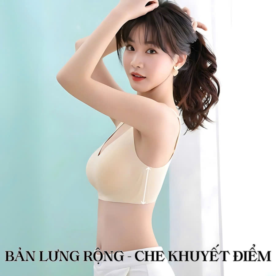 Áo lót su đúc không gọng mút đệm siêu dày 5cm nâng ngực tạo khe tặng kèm mút mỏng B27