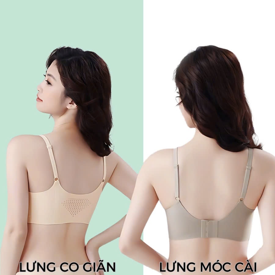 Áo lót su đúc không gọng mút đệm siêu dày 5cm nâng ngực tạo khe tặng kèm mút mỏng B27