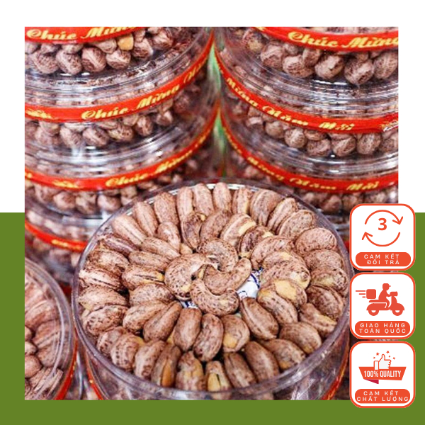 Hạt Điều A Cồ Xếp Hoa Loại To - Hộp 500g