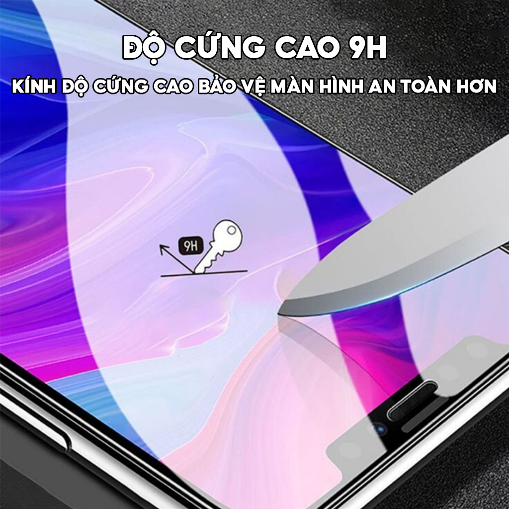 Ảnh Kính Cường Lực 9D Chống Nhìn Trộm Không Lẹm Viền Kuzoom Chống Bám Bụi Màng Loa X-11-12-13-14-15-16.. 3