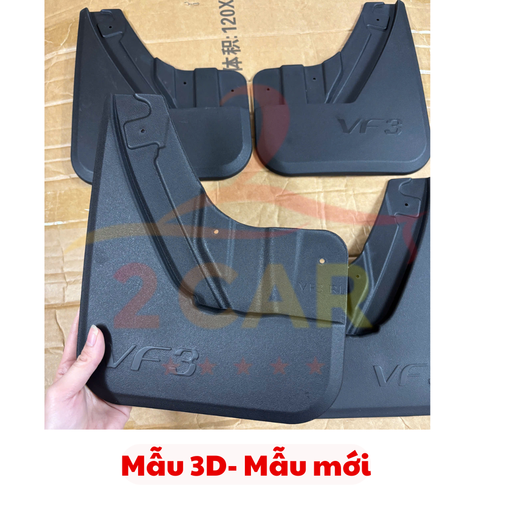 Chắn bùn bánh xe Vinfast VF3 - bộ 4 tấm kèm ốc vít đầy đủ, hạn chế bùn đất bắn lên xe